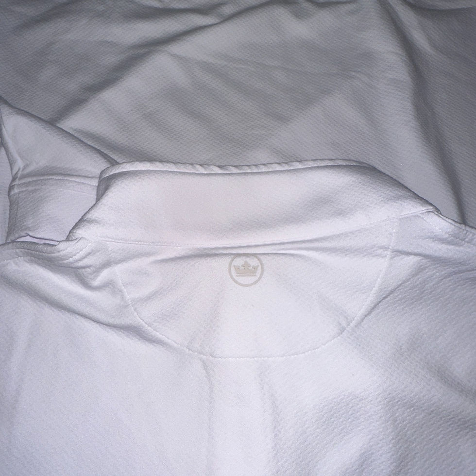 Thumbnail: Peter Millar Perth Melange Quarter Zip Pullover White SIZE M 520-J