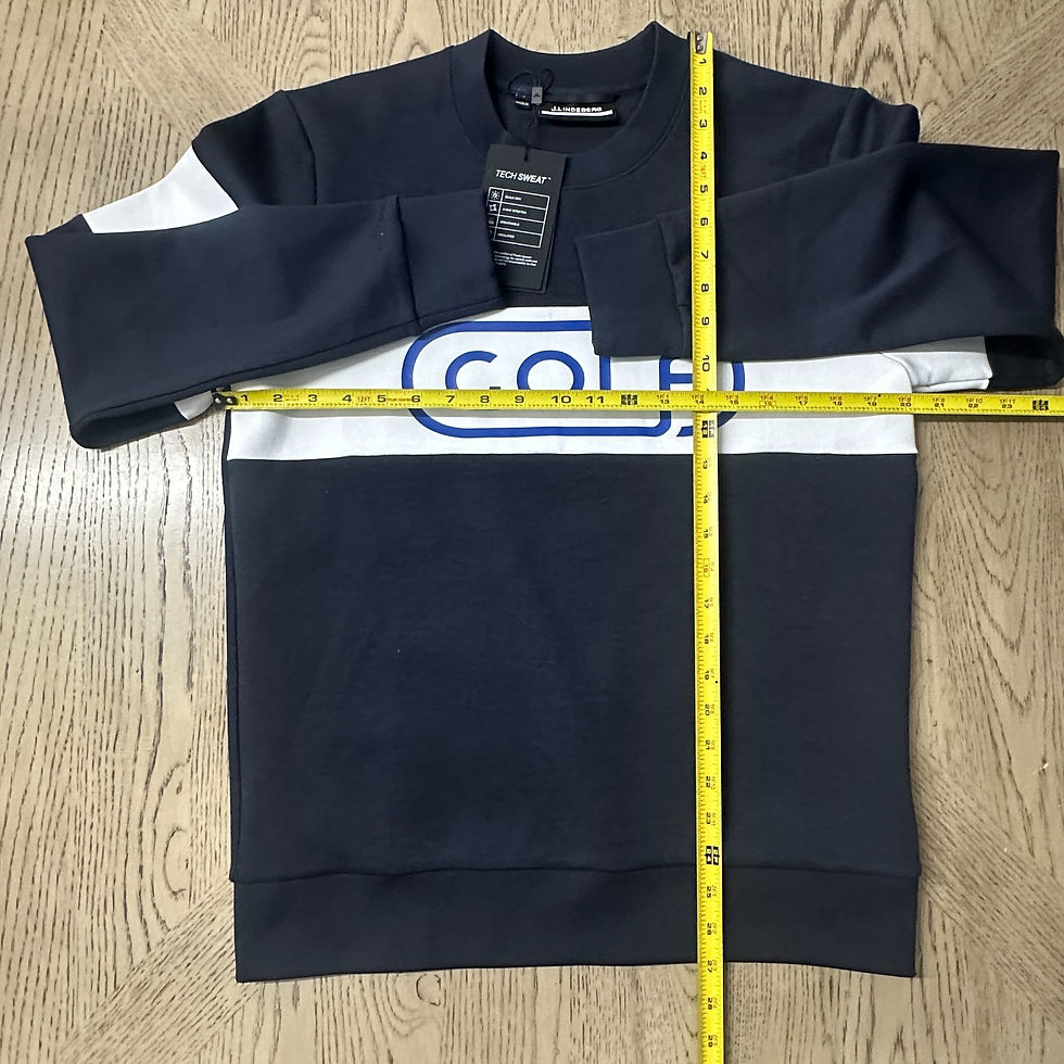 Thumbnail: J Lindeberg Kameron Crewneck Sweater Size S Navy 10000-MB2