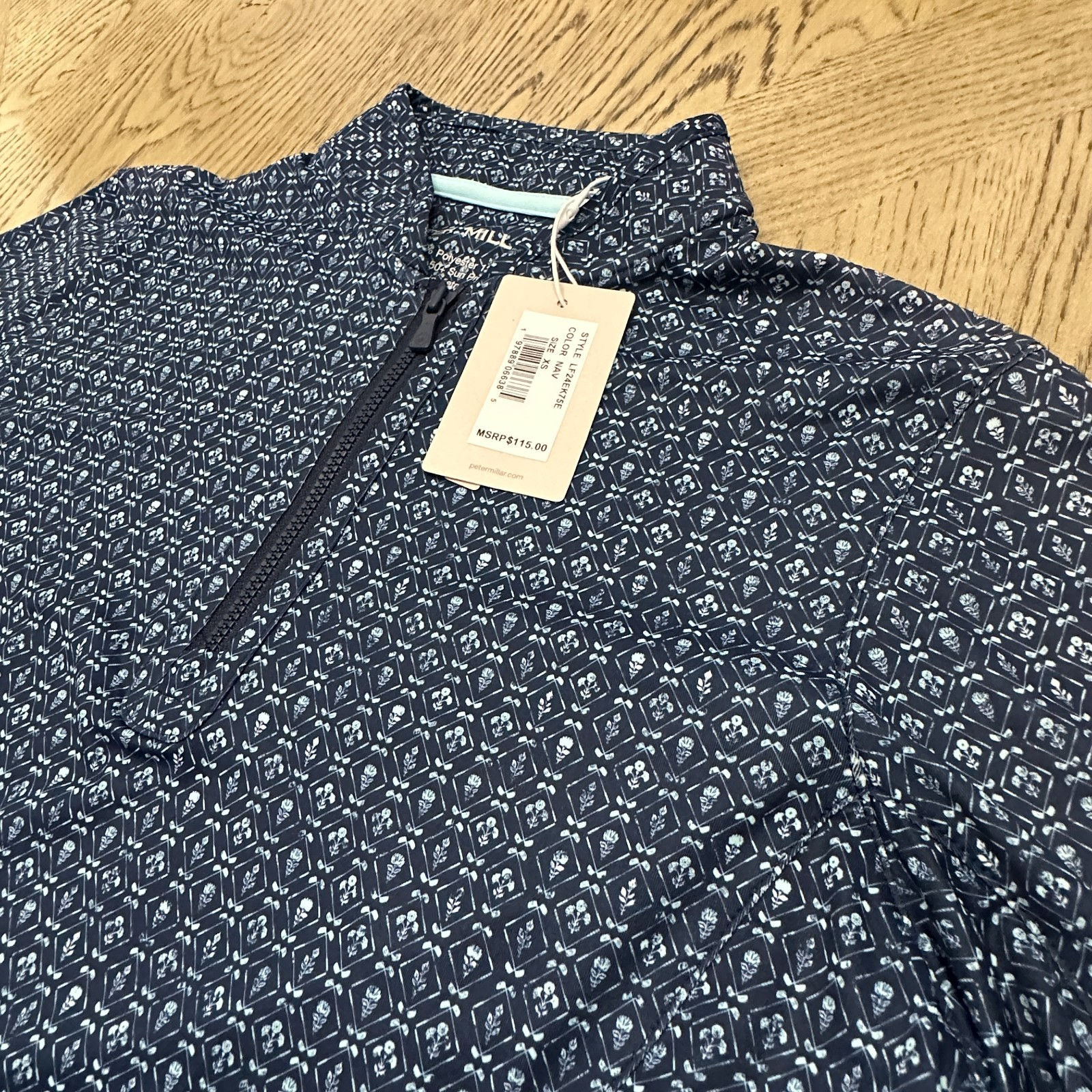 Peter Millar Women's Sun Shirt Longsleeve Size XS Navy 00586-L1