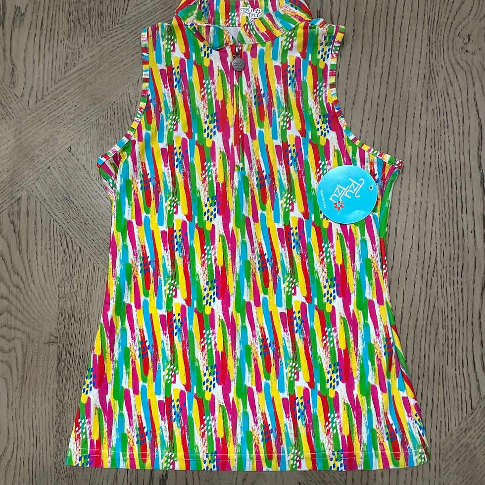 Thumbnail: Tzu Tzu Women's Bella Top Sleeveless Size S Multicolor 00534-L2