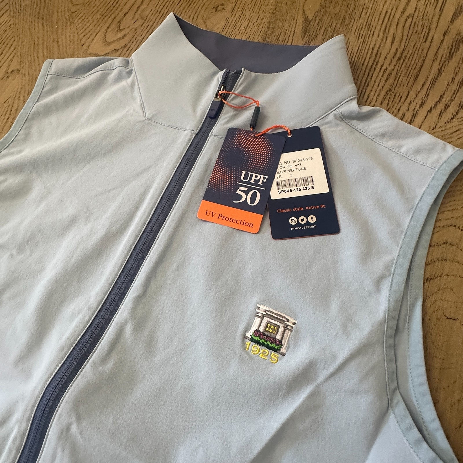 Donald Ross Sport Jude Full Zip Vest Blue SIZE S 193-C