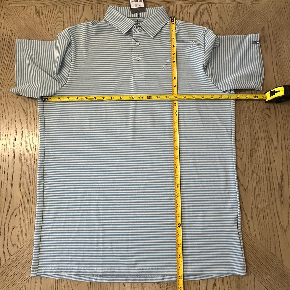 Thumbnail: KJUS Lee Stripe Pique Polo Blue SIZE M 203-C