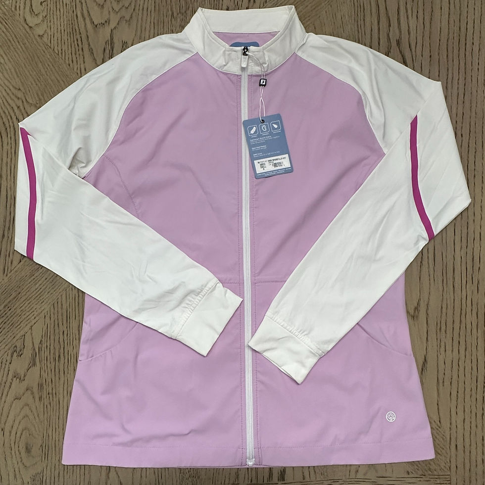 Thumbnail: Footjoy Women's Tempo Series Full Zip Jacket Size S Pink 00555-L1