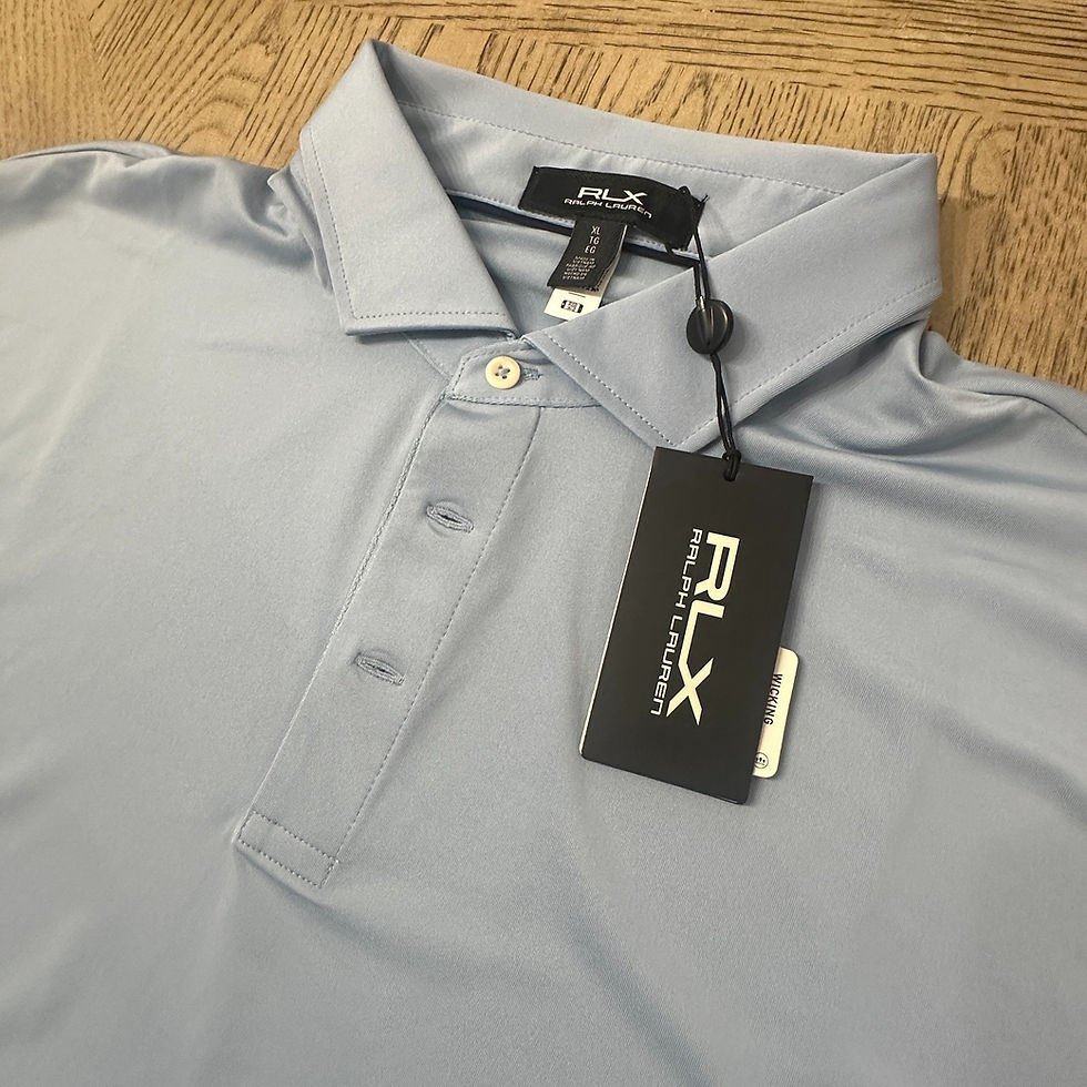 Thumbnail: RLX Golf Concept 1 Solid Polo Shortsleeve Size XL Blue 10041-MP4