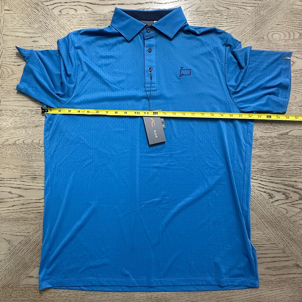 Thumbnail: KJUS Men Savin Structure Polo S/S SIZE XL Blue MP-PO--00307