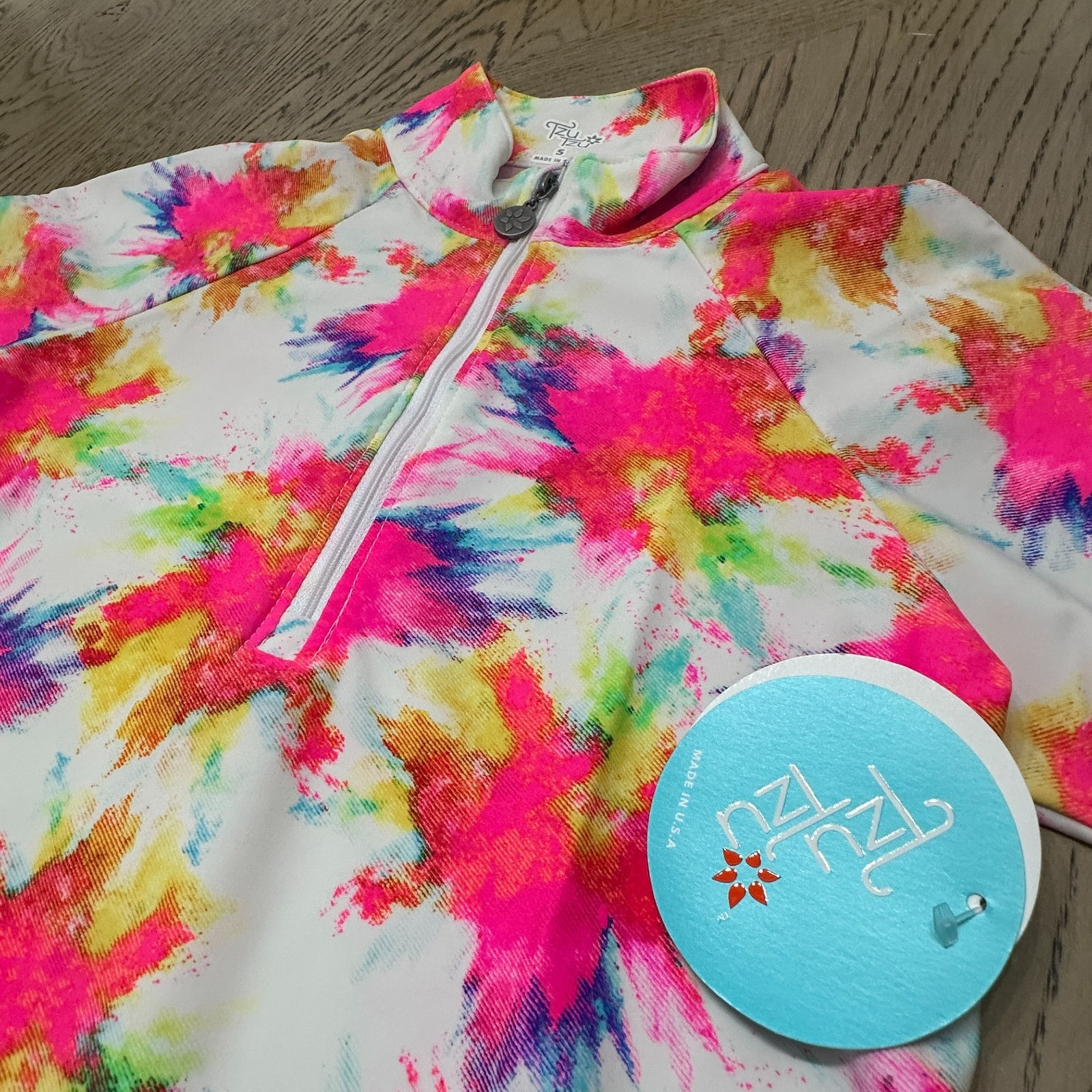 Tzu Tzu Women's Lucy Top Shortsleeve Size S Multicolor 00533-L2