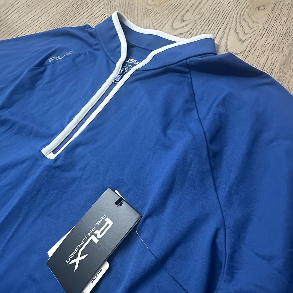 Thumbnail: Polo RLX Women's Golf 2/15 Sweater Size L Blue 00660-L3