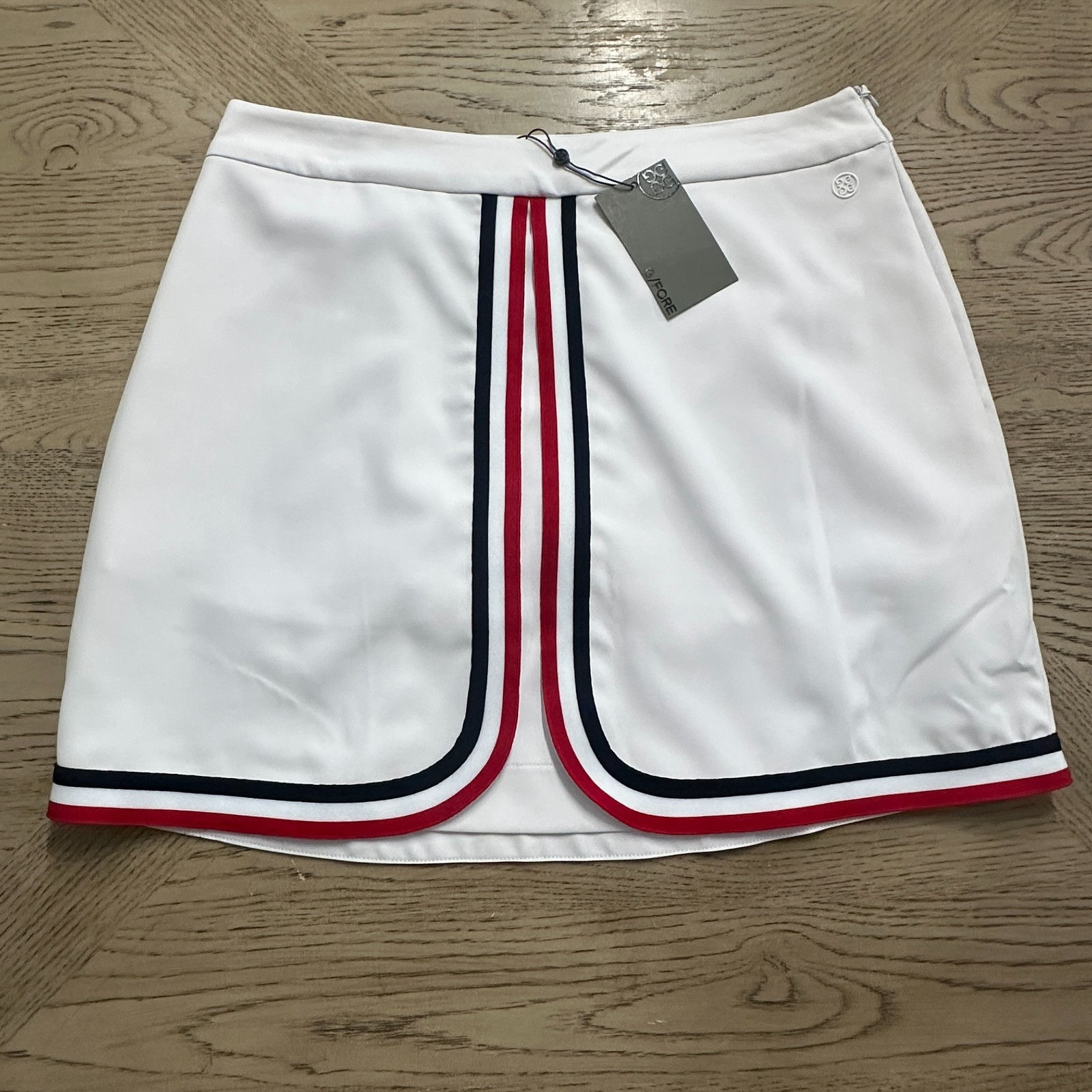 G/Fore Grosgrain Skort White SIZE 12 1007-W