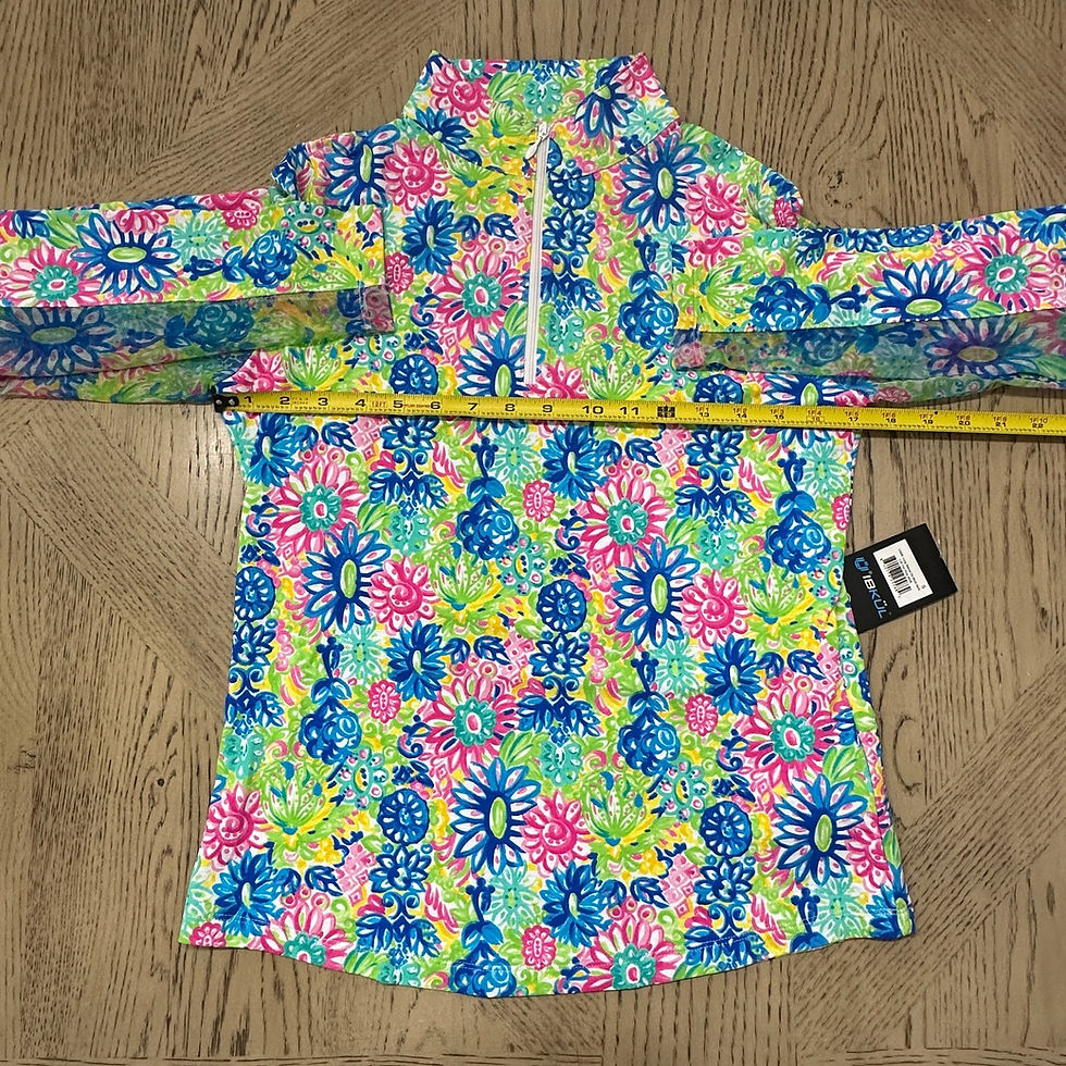 Thumbnail: IBKUL Women's Lilli Sun Shirt Longsleeve Size S Multicolor 00546-L2