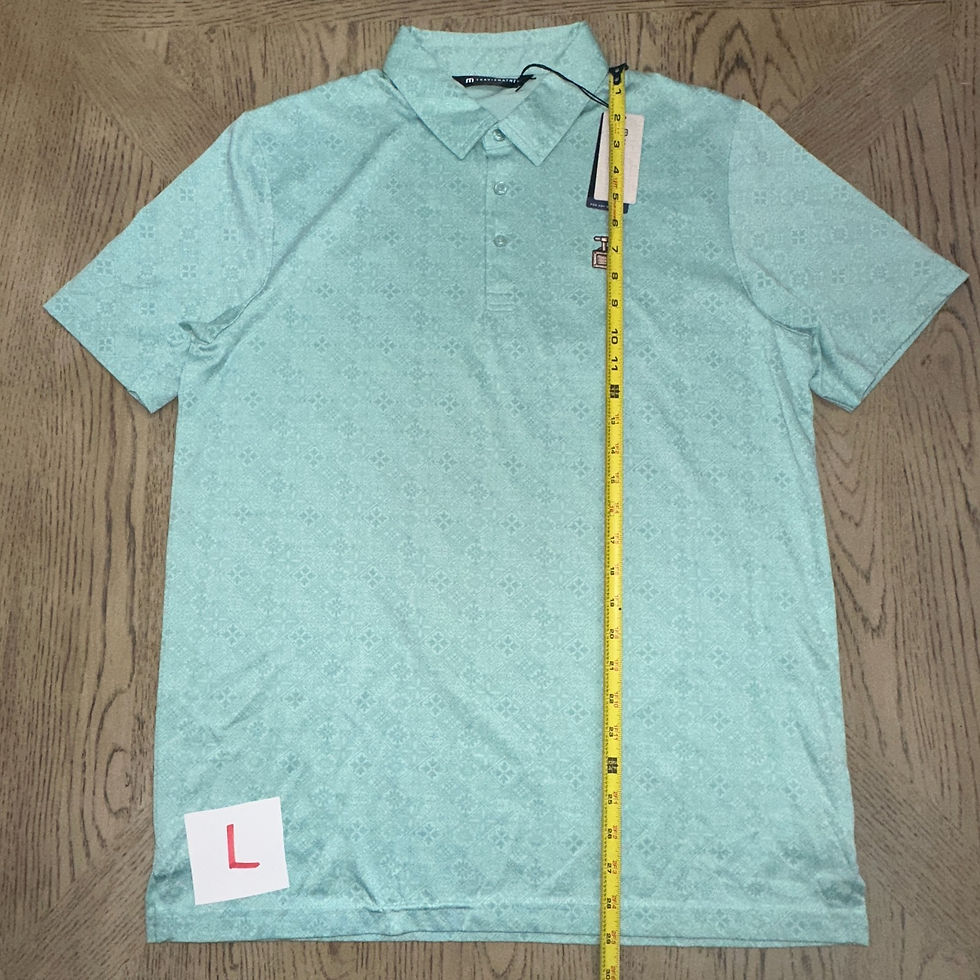 Thumbnail: Travis Mathew Acropolis Polo SIZE L Mint Print 00126-MP-PO-B2