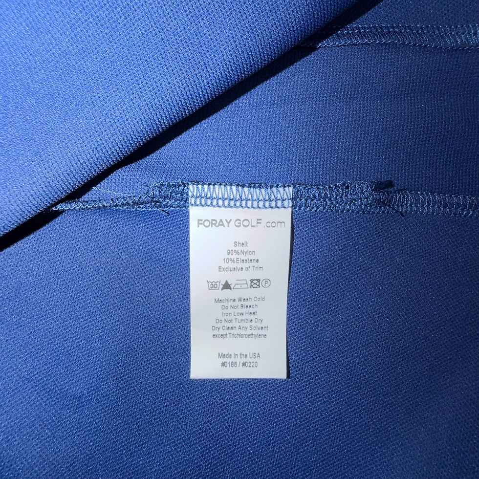 Thumbnail: Foray Golf Pique Short Sleeve Button Collar Polo Blue Size XS VY-0196-CC