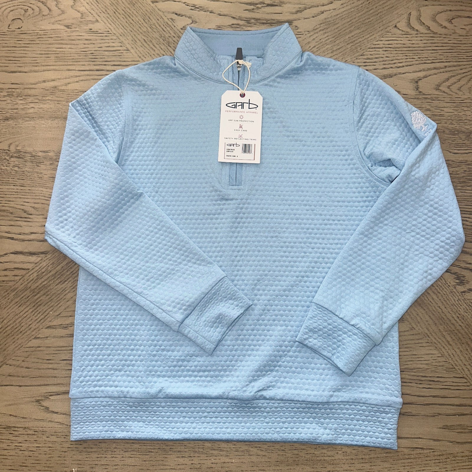 Garb Boys Cam Quarter Zip (5-6) Blue SIZE S 1319-Boys