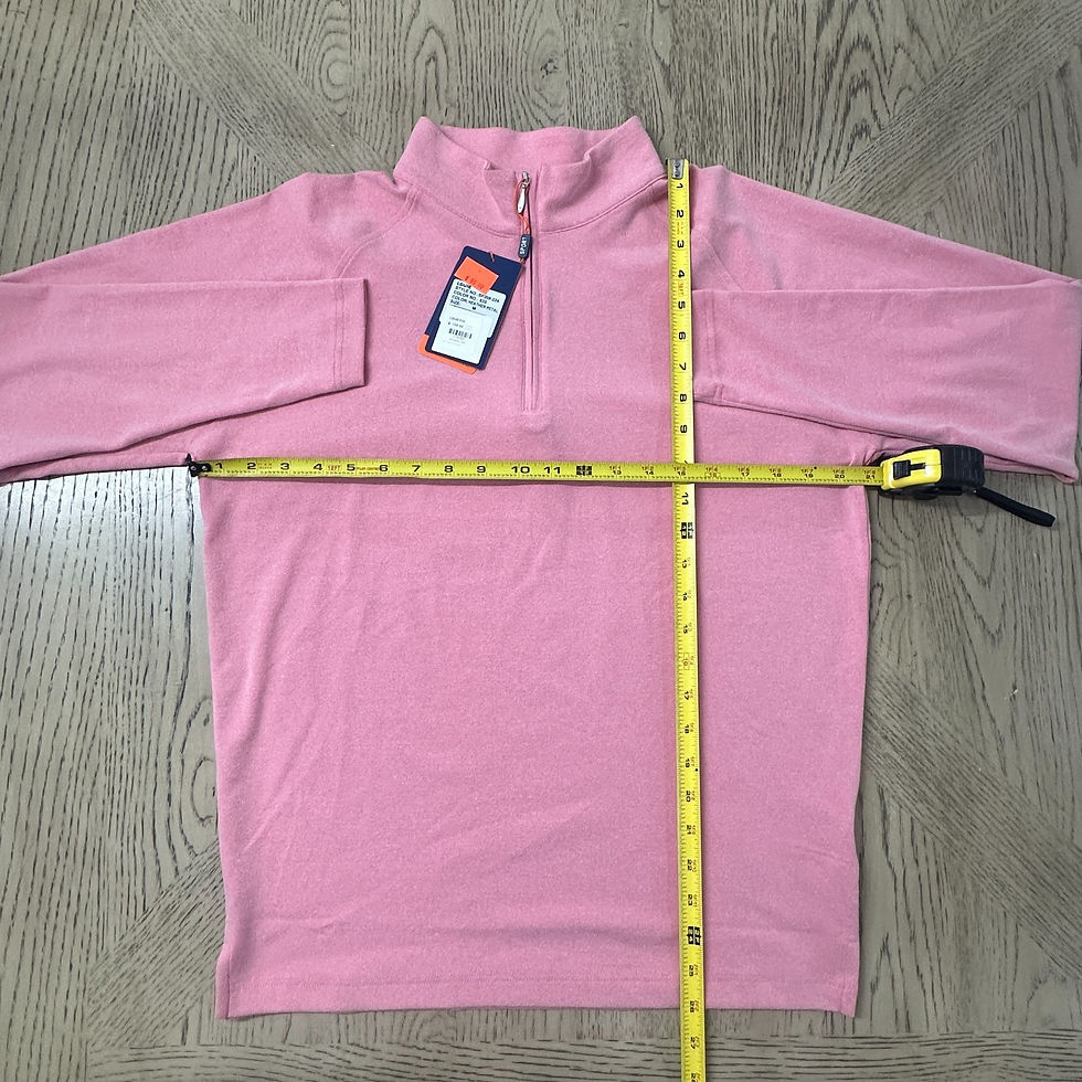 Thumbnail: Donald Ross Sport Louie 1/4 Zip Pullover Size M Pink 10013-MB1