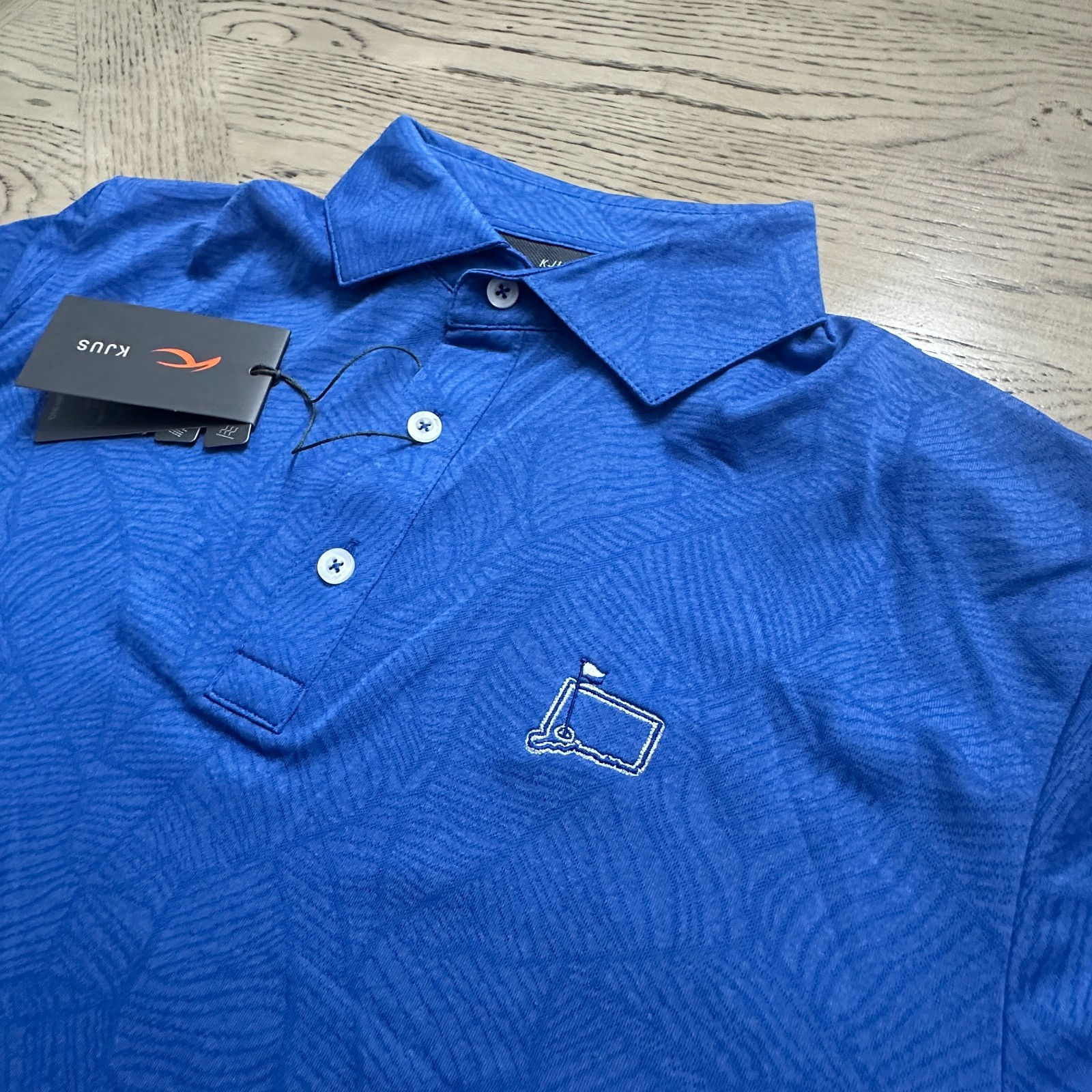 KJUS Stephen Polo S/S SIZE XL Blue Print MP-PO--00290