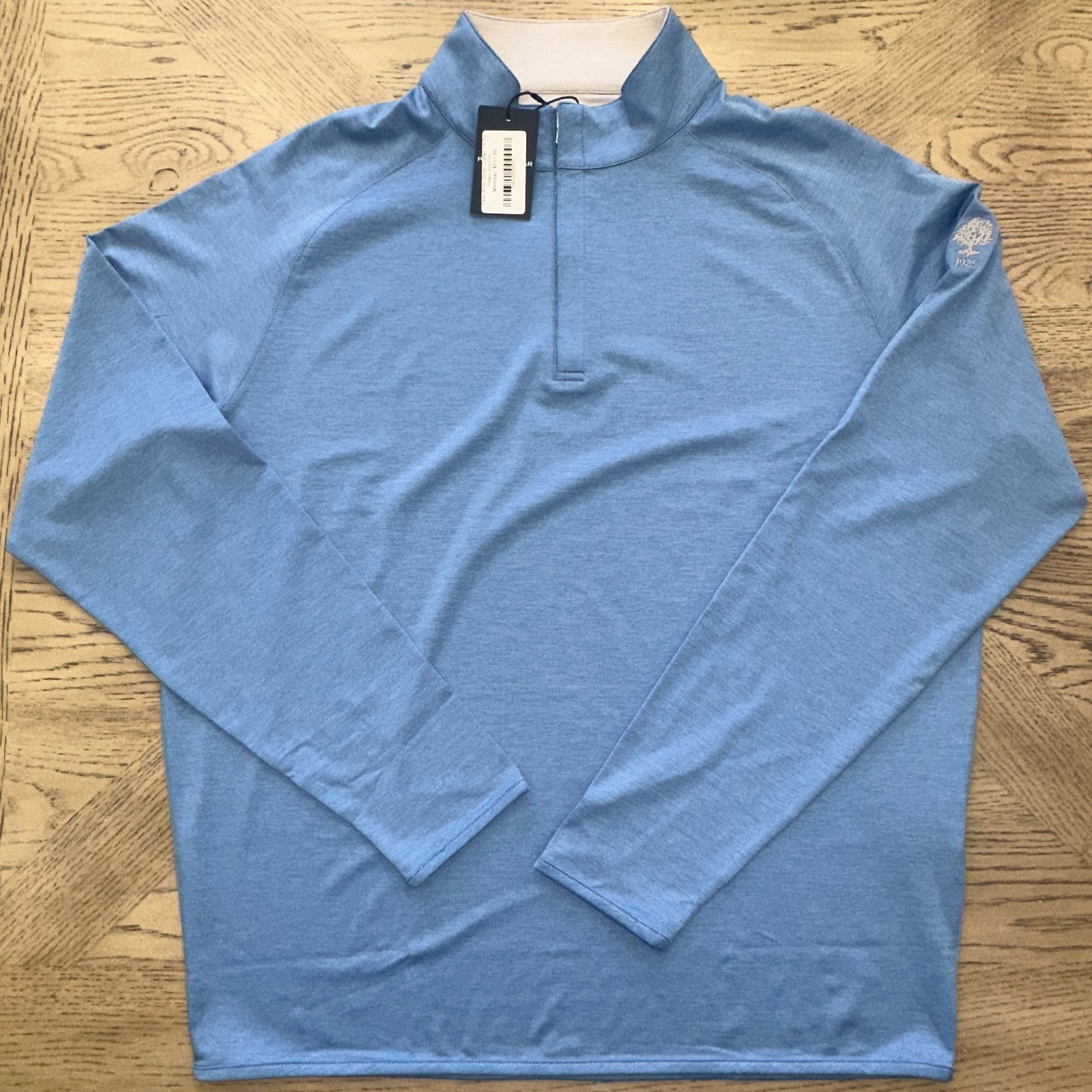Peter Millar Crown Crafted Stealth Quarter Zip Pullover Blue SIZE L 882-T