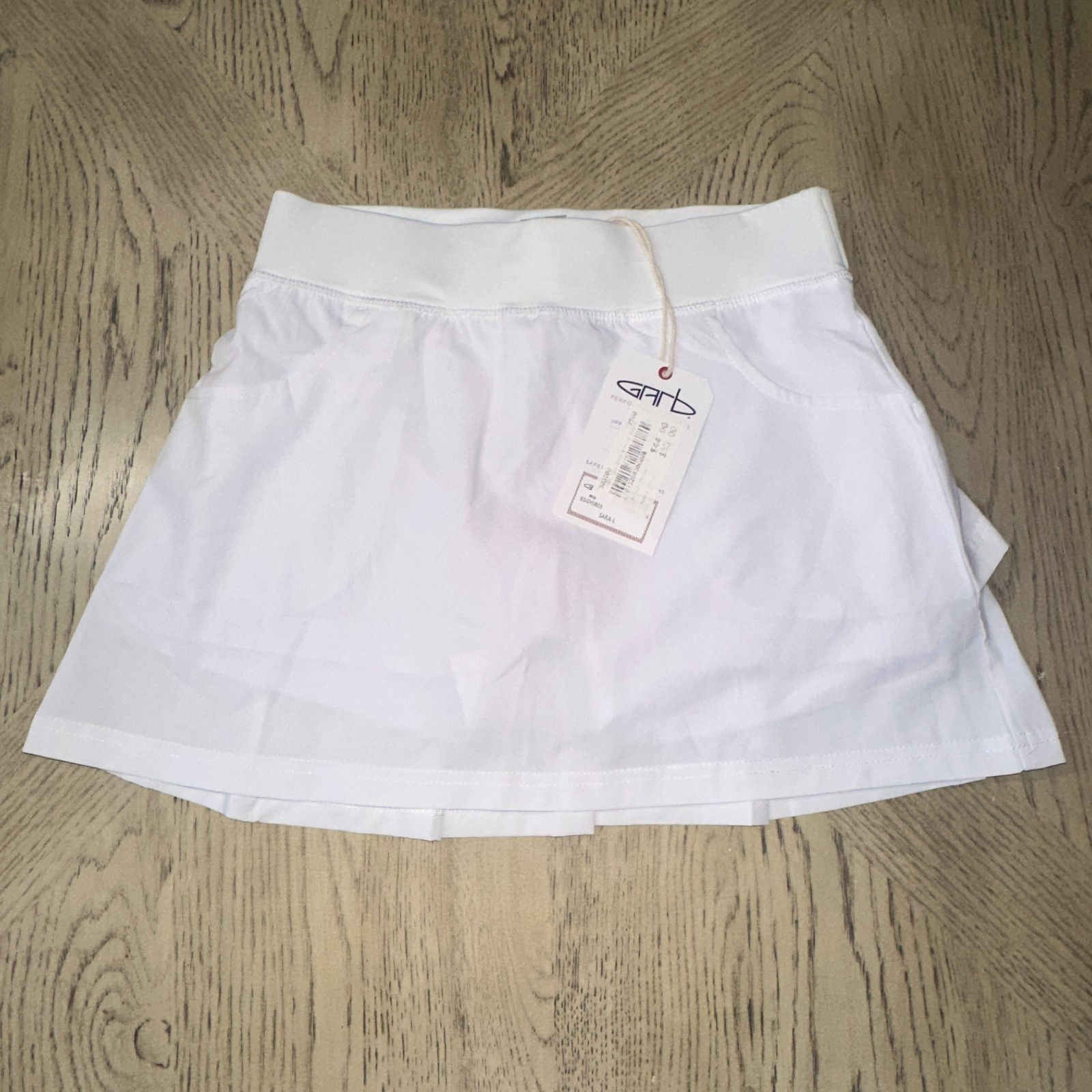 Garb Girls Youth Sara Solid Skirt (9-10) White SIZE L 1218-Girls1