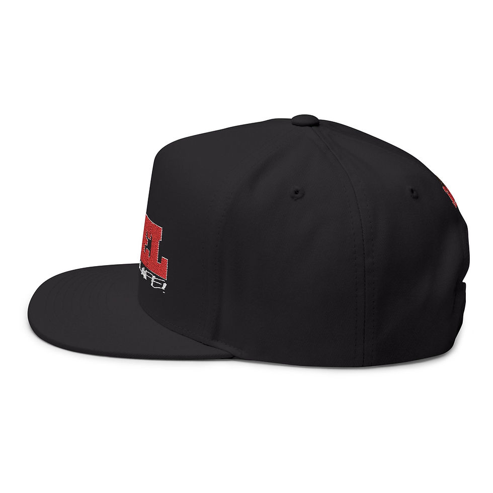 Thumbnail: Embroidered Lion Flat Bill Cap - Stylish Streetwear Hat for Casual Outings