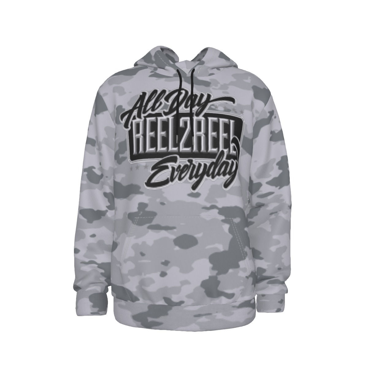 Men's Hoodie With Double-side Print Hood