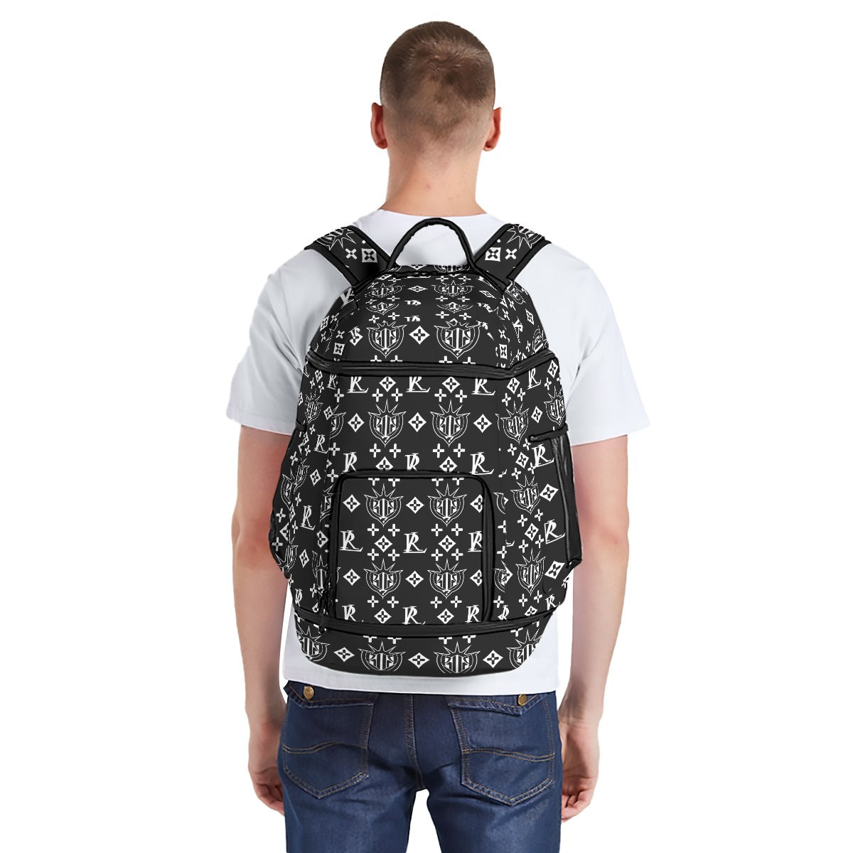 All-Over Print Multifunctional Backpack
