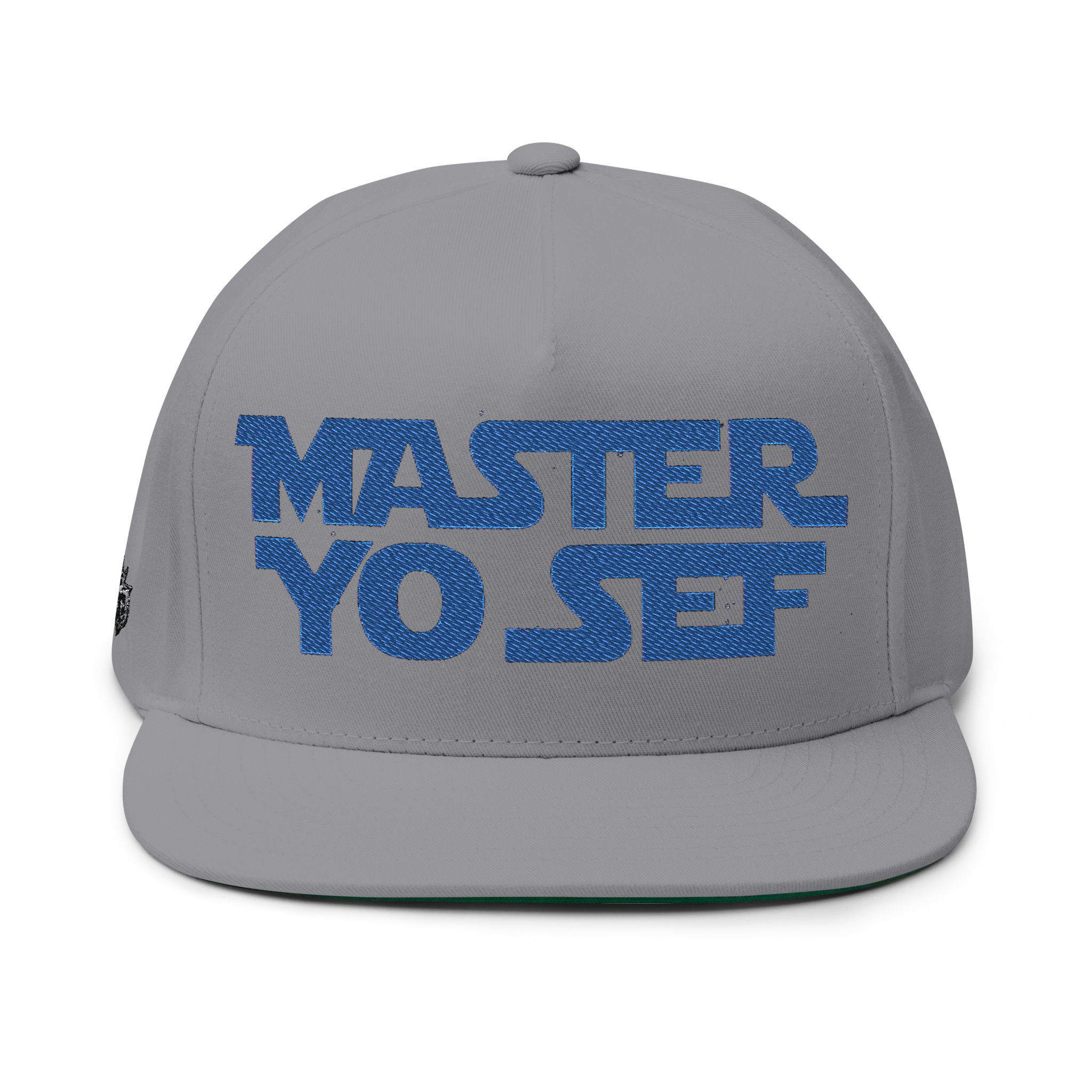 Embroidered Lion Flat Bill Cap - Stylish Streetwear Hat for Casual Outings