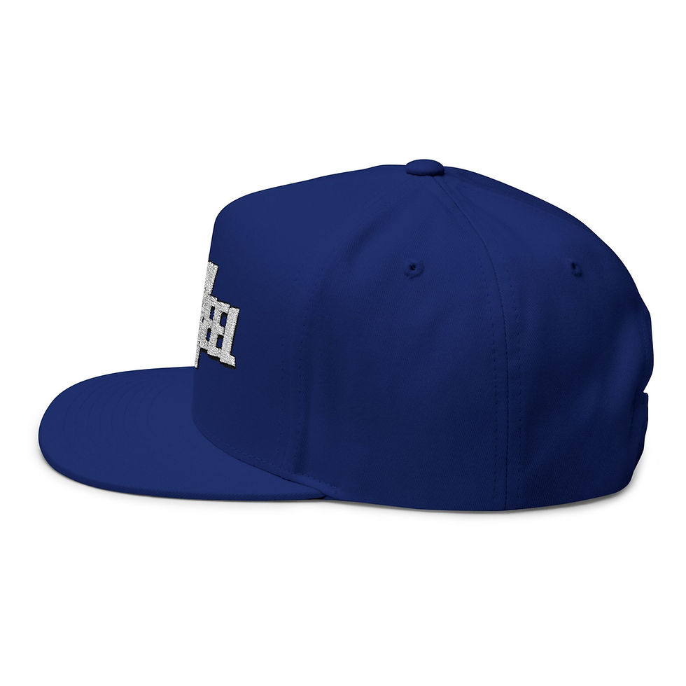Thumbnail: Embroidered Lion Flat Bill Cap - Stylish Streetwear Hat for Casual Outings