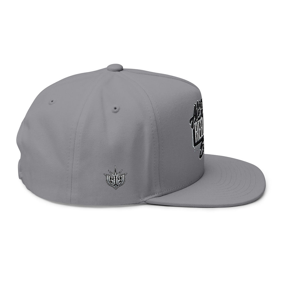 Thumbnail: Embroidered Lion Flat Bill Cap - Stylish Streetwear Hat for Casual Outings