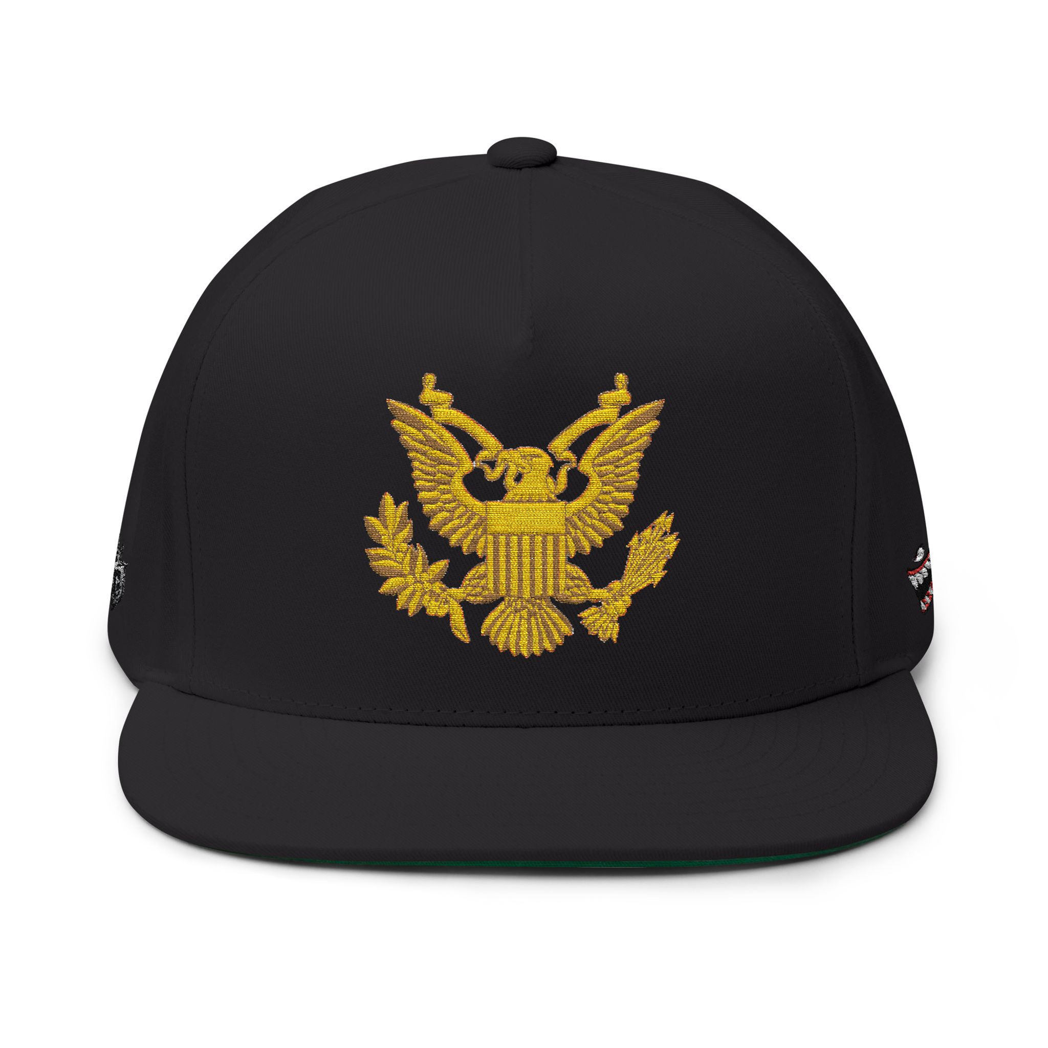 Embroidered Lion Flat Bill Cap - Stylish Streetwear Hat for Casual Outings