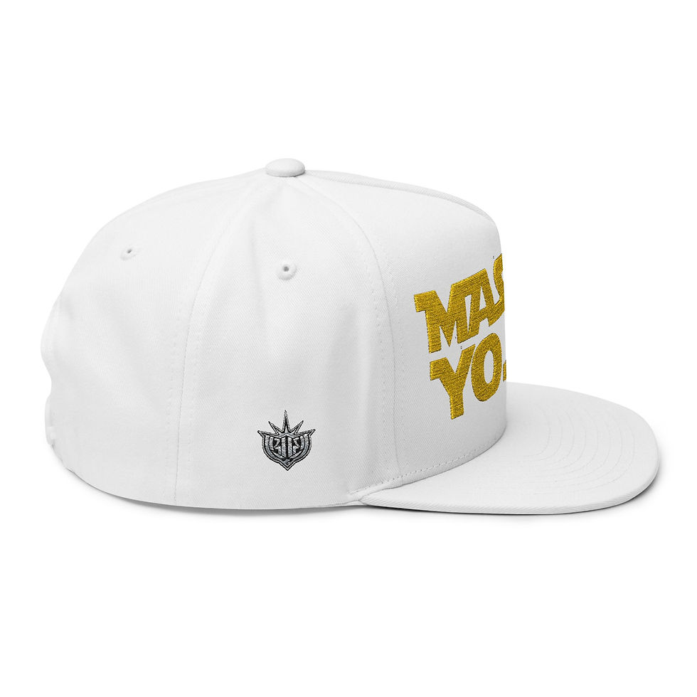 Thumbnail: Embroidered Lion Flat Bill Cap - Stylish Streetwear Hat for Casual Outings