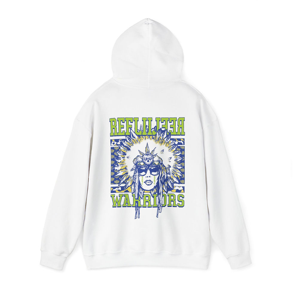 Thumbnail: Unisex Heavy Blend™ Hooded Sweatshirt "Reel2Reel Warrior"