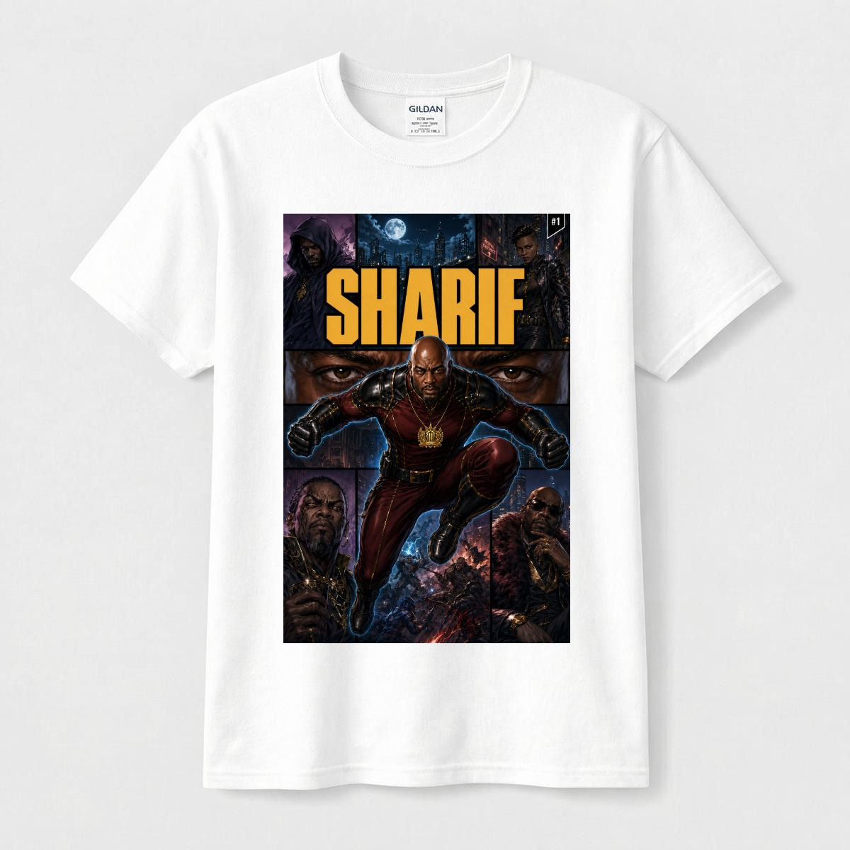 Men's T-Shirt Printed in USA |Gildan 5000 Double DTG