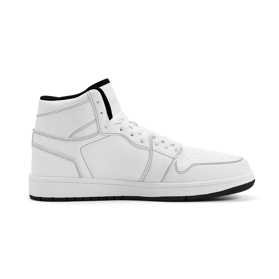 Thumbnail: Men's Premium PU Leather High Top Sneakers-V2