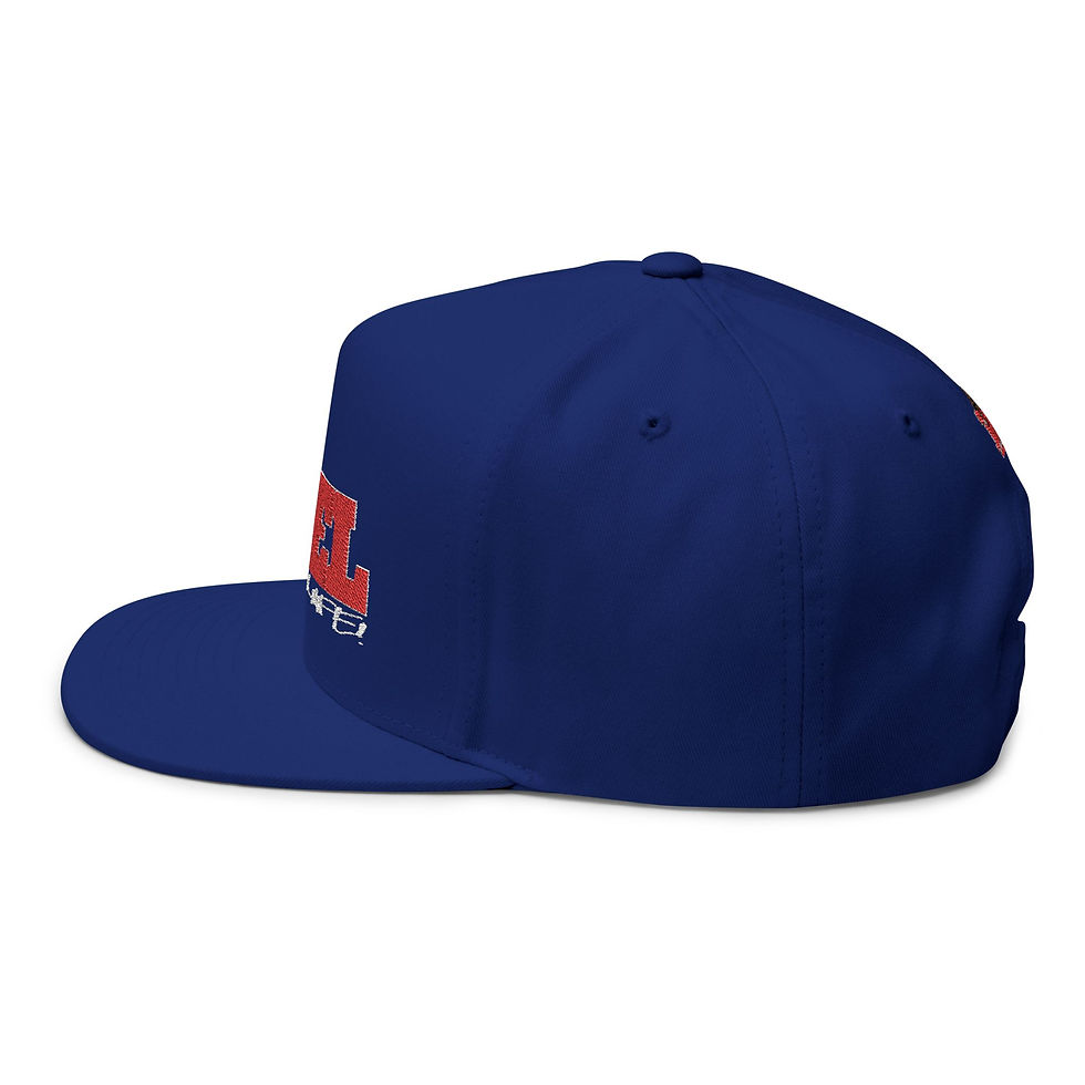 Thumbnail: Embroidered Lion Flat Bill Cap - Stylish Streetwear Hat for Casual Outings