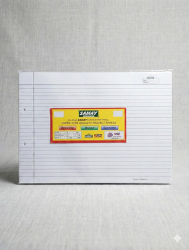 Project Paper Sample Ruled Ruled Project Paper - Set of 15 - for Big Black File - Thick Quality ...