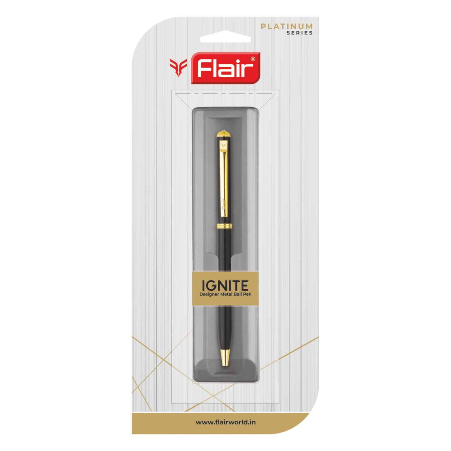 Flair Ignite - Metal Body Blue Ball Pen