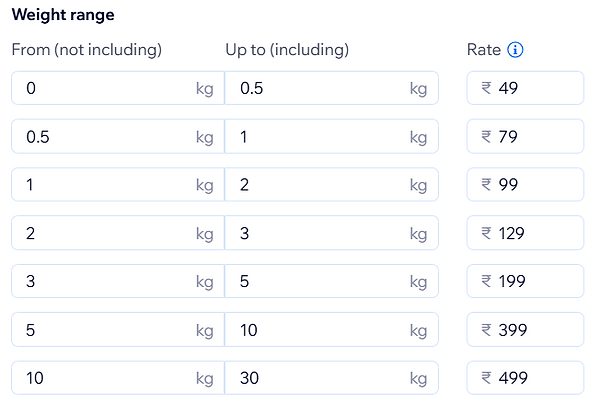 shipping rates for shopstory.co.in for standard shipping option, stationery home delivery