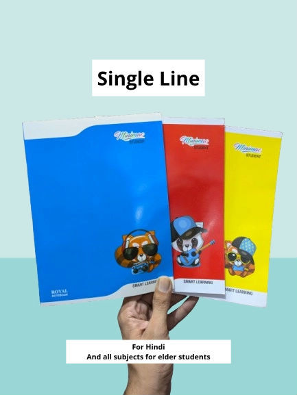 Thumbnail: NoteBook Copy 172 Page - Single line - for kids and students 