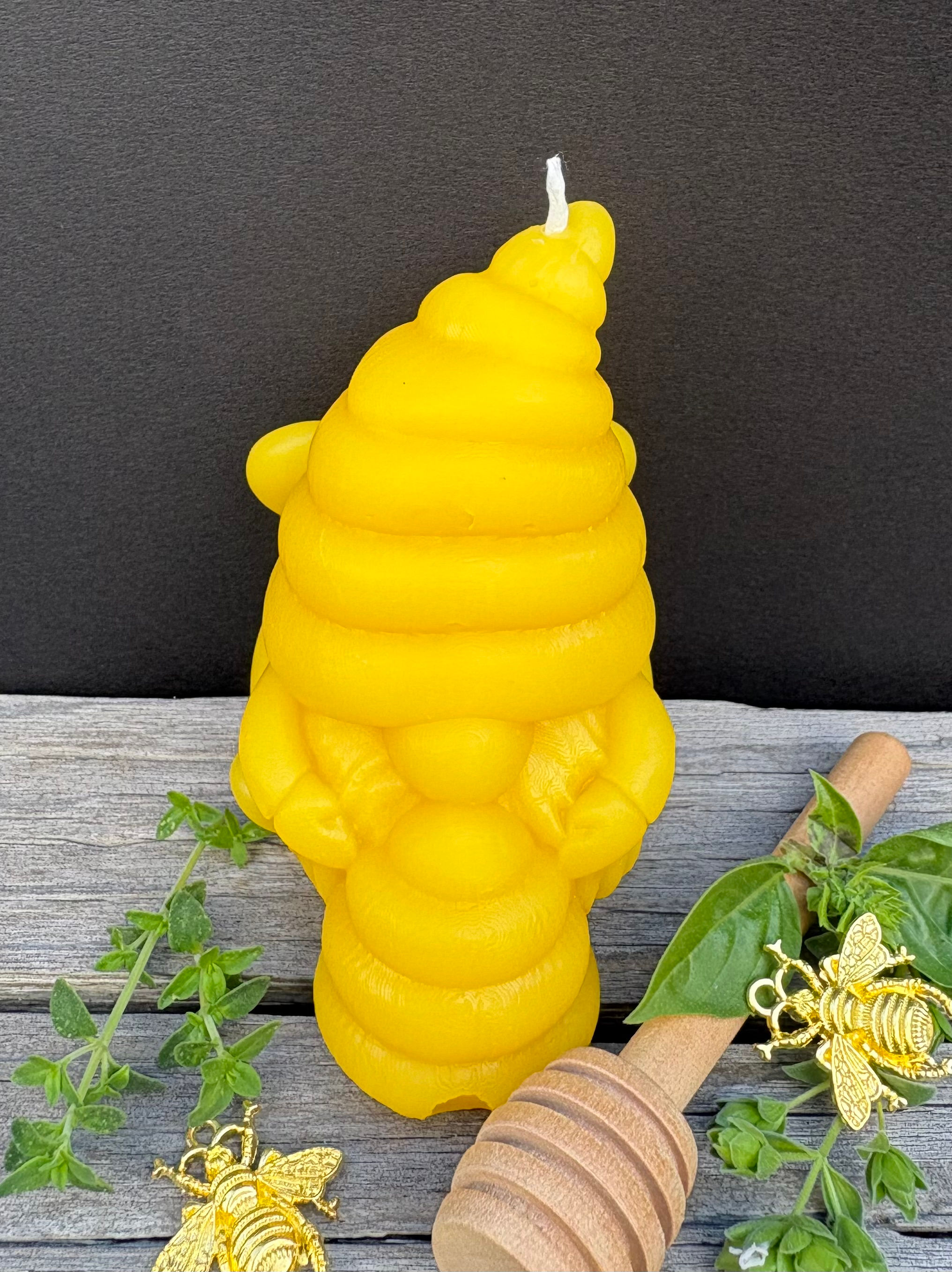 Gnome with Skep Candle
