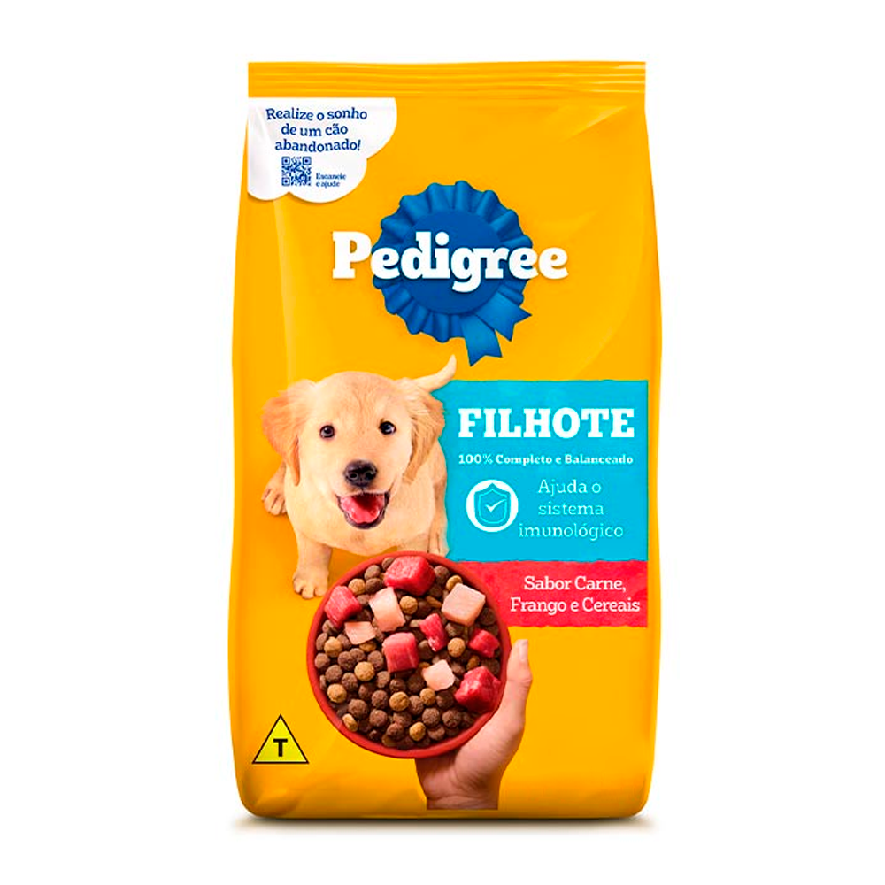 PEDIGREE JR RAÇÃO P/ CÃES FILHOTE DE MÉDIO PORTE