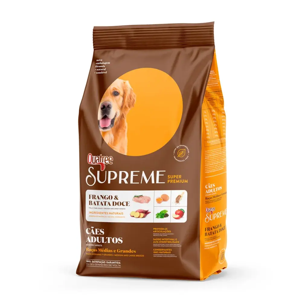 QUATREE SUPREME CÃES ADULTOS RAÇA MÉDIA GRANDE 15KG