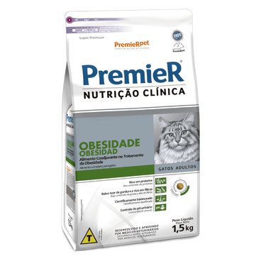 PREMIER OBESIDADE - NUTRIÇÃO CLÍNICA P/ GATO 1,5 KG