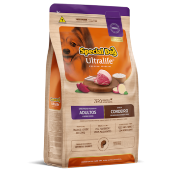 SPECIAL DOG ULTRALIFE P/ CÃES ADULTOS DE PEQUENO PORTE SABOR CORDEIRO 15 KG