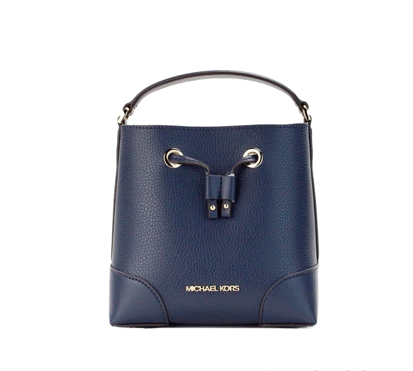 Michael Kors navy bucket crossbody bag