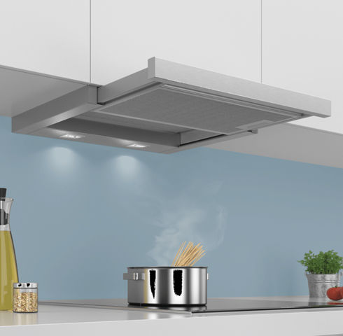 Siemens iQ300 telescopic cooker hood 90 cm Silver metalli