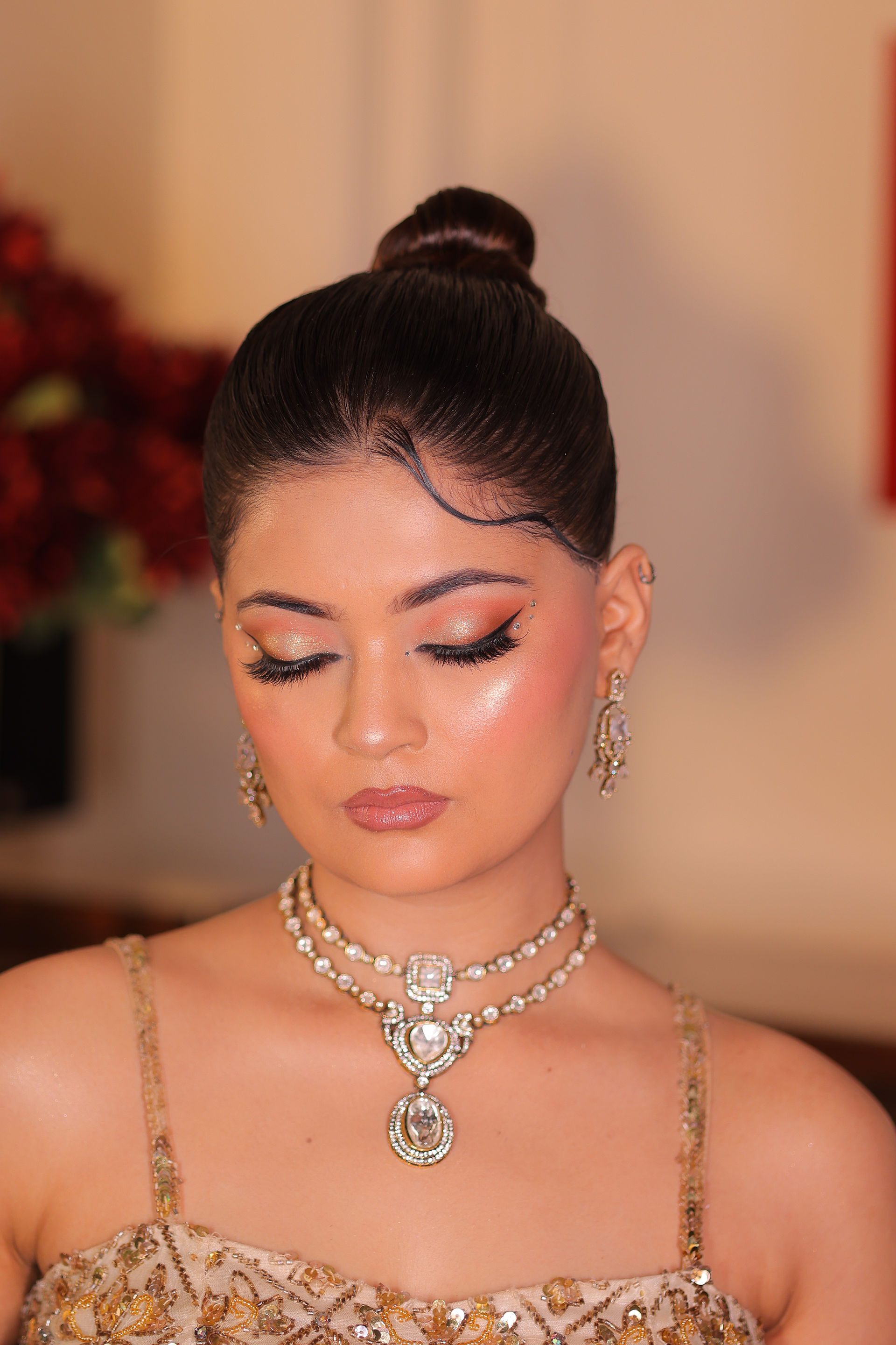 Cocktail Bridal Makeup for Receptions and Parties