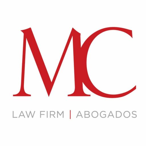 Red "MC" logo with text "Law Firm | Abogados" below on a white background, conveying professionalism and legal expertise.