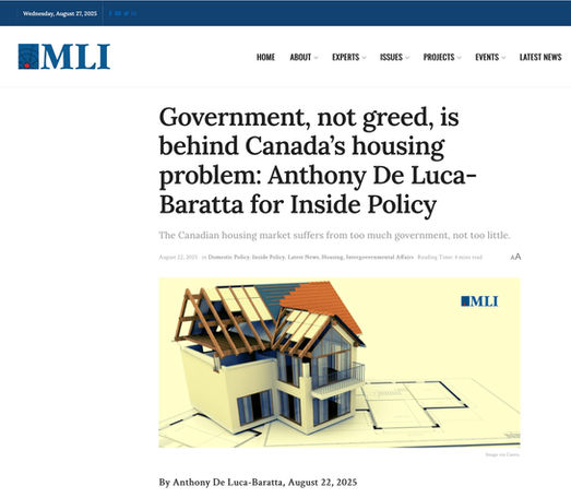 Macdonald Laurier Institute study finds government regulations adding as much as a million in costs to housing.