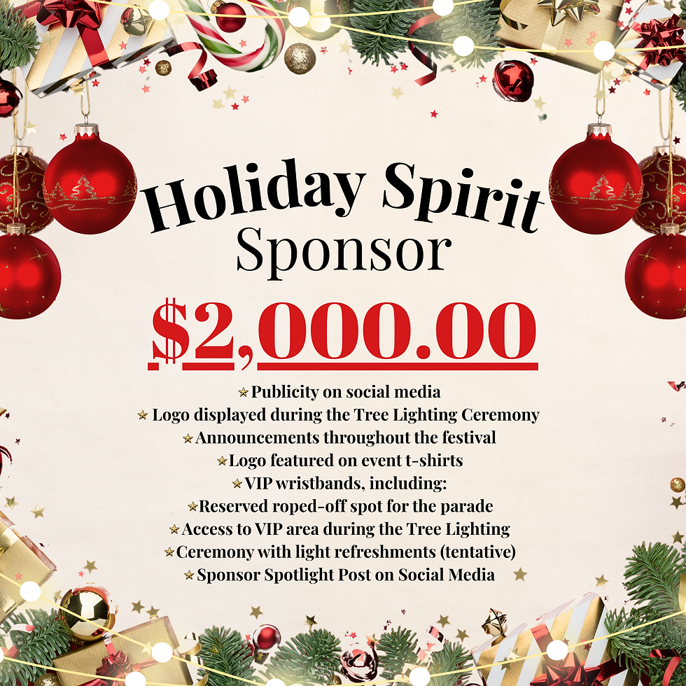 Holiday Spirit Sponsor