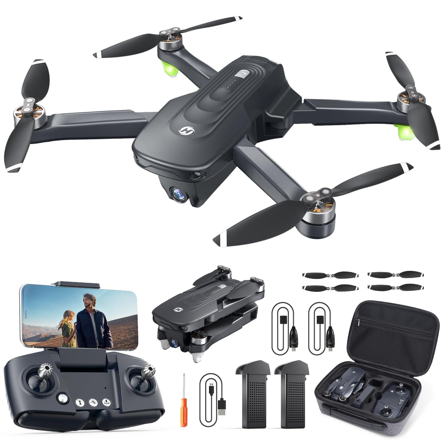 Holy Stone GPS Drone with 4K Camera for Adults - HS175D RC Quadcopter with Auto