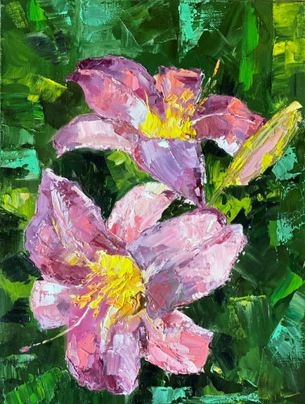 Flowers from fairy tale | Oil | Aleksandra Siniugina | TERAVARNA