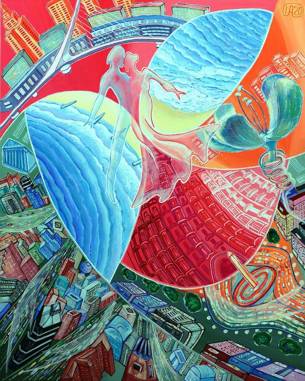 Cycle MUSIC. A.Piazzolla. Summer in Buenos Aires  | Acrylic